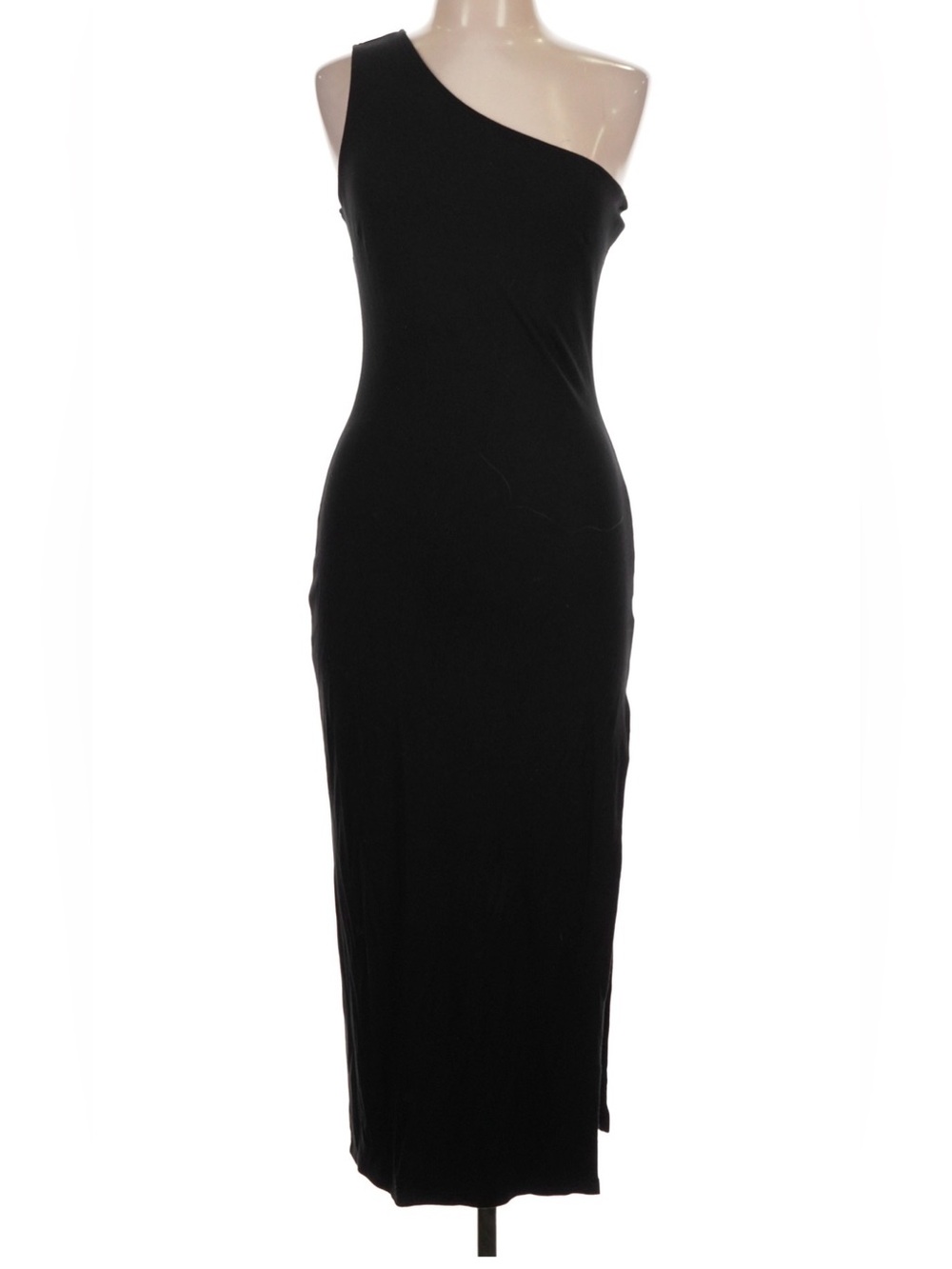 VICI Black One-Shoulder Midi Dress